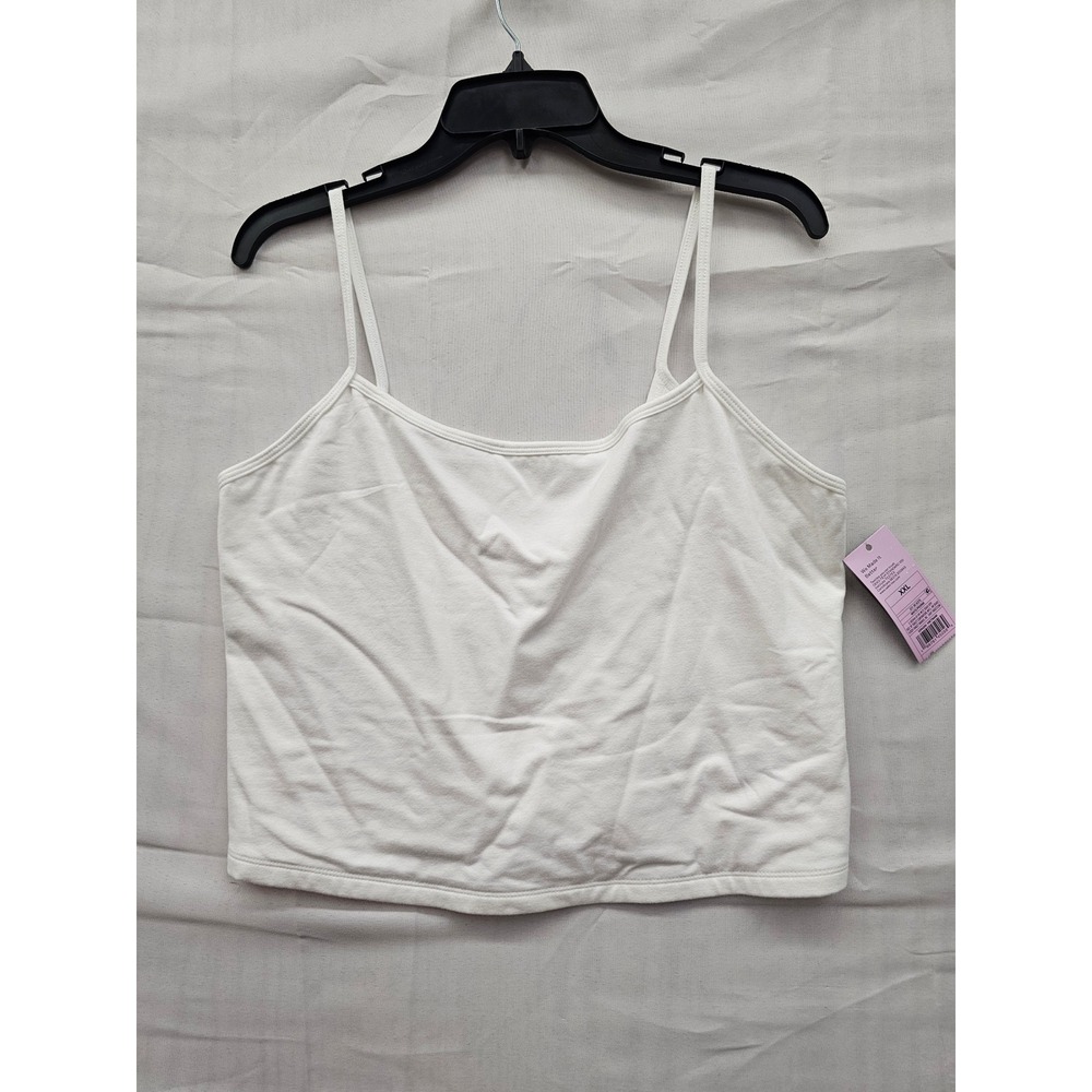 Wild Fable Womens XXL White Cropped Cami Tank Top NWT 331006370